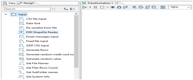 Subcomponents in design panel