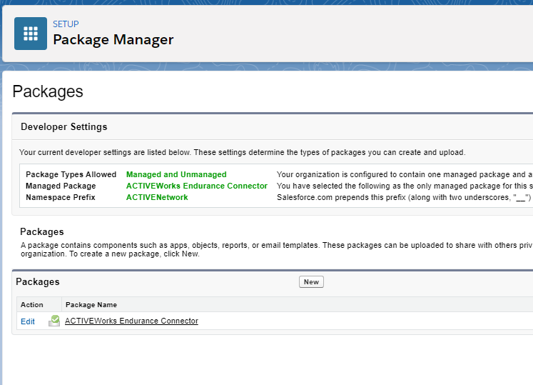 package manager page